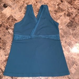 Green Lululemon tank, size 8 great condition